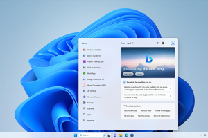 微软将具有ChatGPT功能的Bing，内置在Windows11搜索栏中