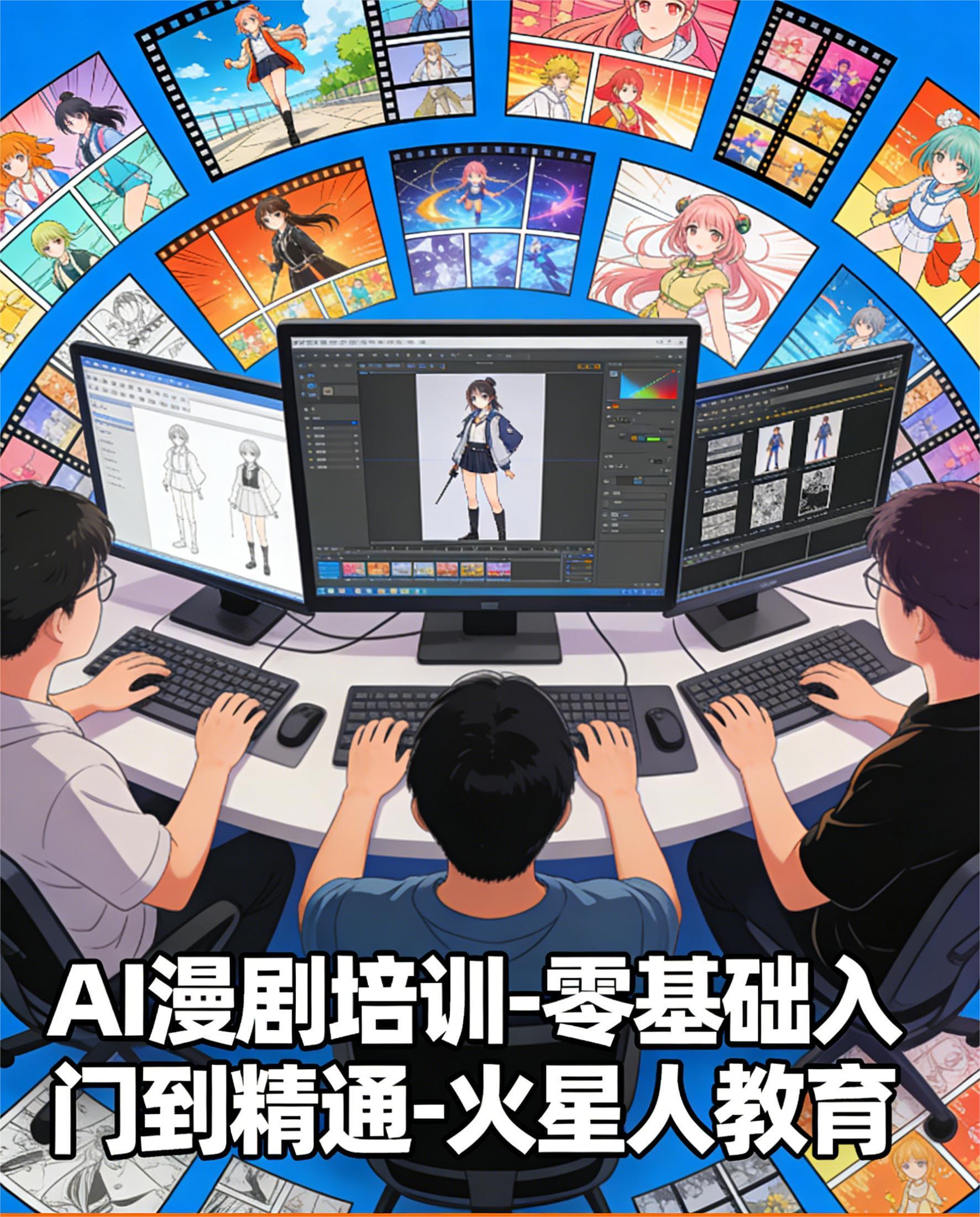 火星人教育 AI 漫剧培训:零基础入门到精通,抢占内容创作新风口
