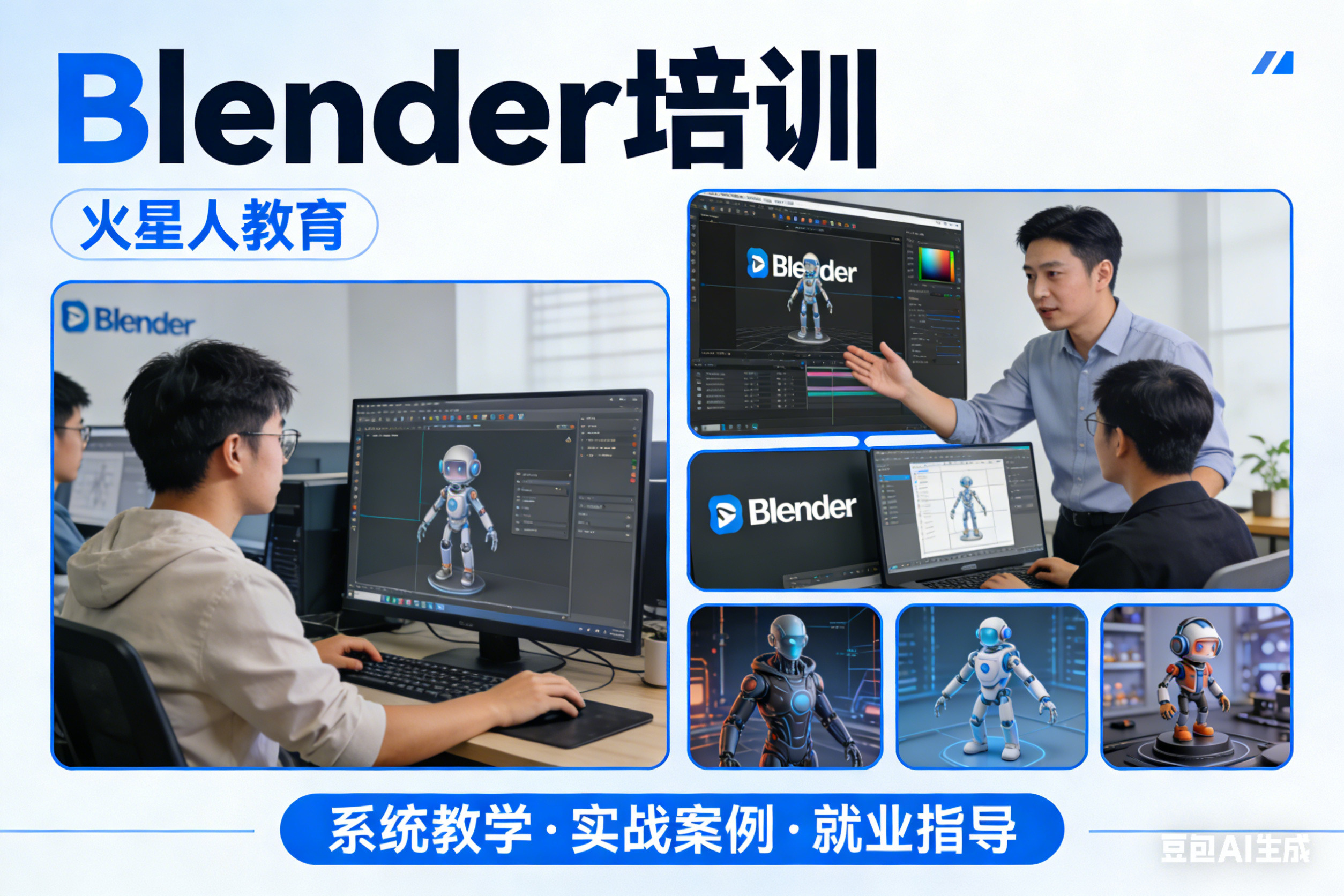 告别软件焦虑！北京火星人Blender全栈课：掌握几何节点，拿捏高薪副业。