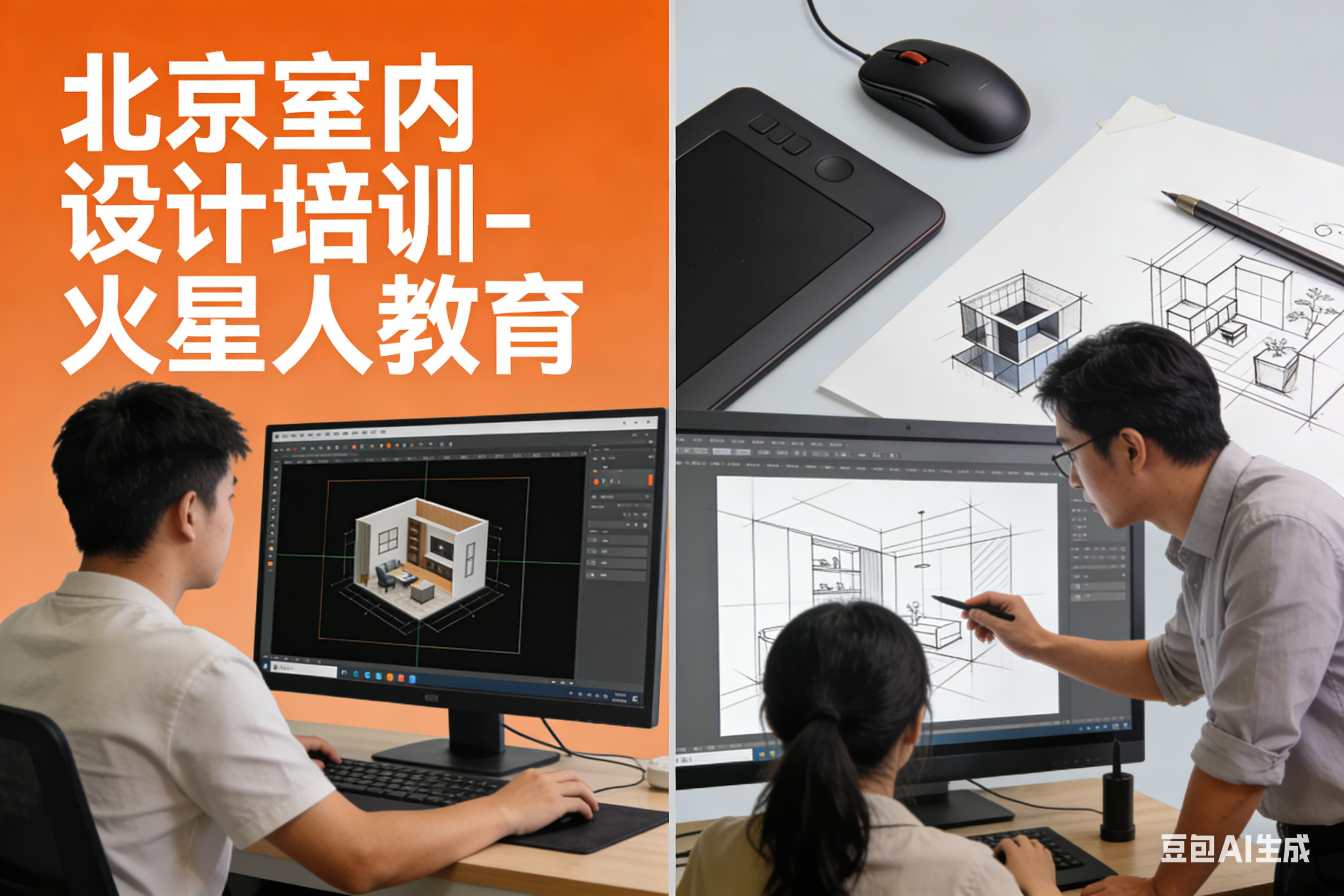 北京室内设计培训优选｜火星人教育，助你解锁设计新赛道