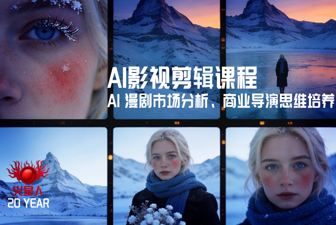 深圳影视剪辑培训机构-深圳ai短剧培训-火星人教育
