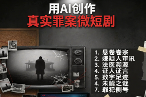 悬疑真实案件视频必备!AI 视频万能提示词格式模板,直接套用出大片