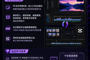 10 天 PR + 剪映 AI 短视频剪辑集训课程（火星人教育）