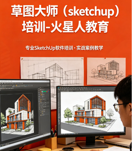 深圳 SU 建模培训班推荐｜火星人教育 SU+Enscape 联动教学，结业即上岗