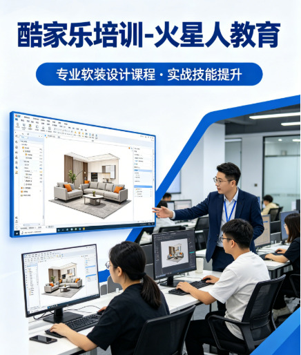 深圳酷家乐培训哪家好?火星人教育从软件到签单全流程!