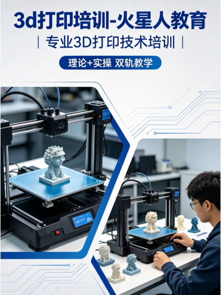 深圳学3D打印多少钱？火星人教育脱产/周末/晚班滚动开班