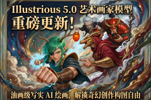 Illustrious 5.0 艺术画家模型重磅更新！油画级写实 AI 绘画，解锁奇幻创作构图自由