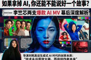 “如果拿掉 AI，你还能不能说好一个故事？”—— 李竺芯两支爆款 AI MV 幕后深度解析